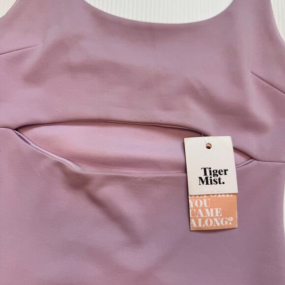 Tiger Mist Lilac Cut Out Bodycon Mini Dress Women's Small NWT Y2K Club Spring - Picture 4 of 16